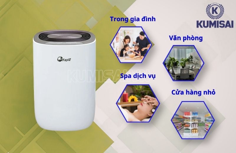 Những không gian nên sử dụng thiết bị